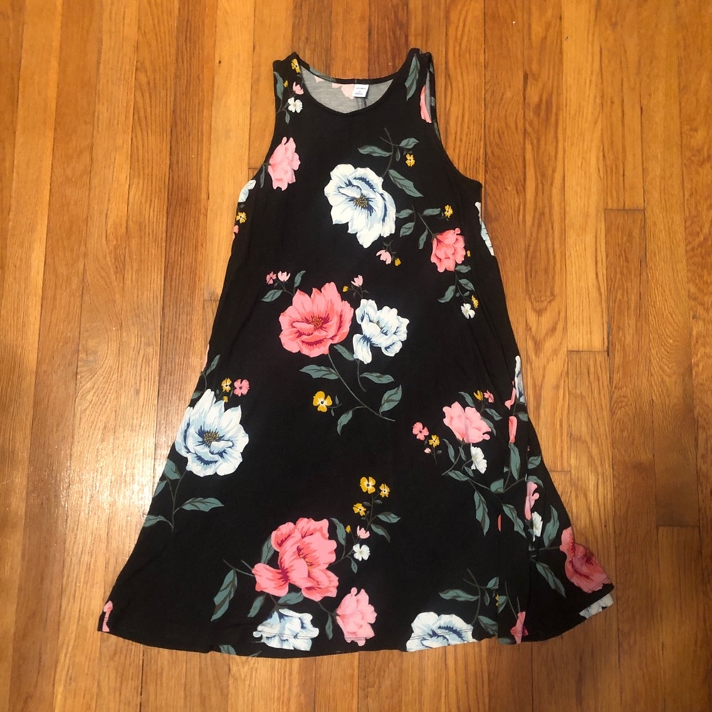 Floral Swing Tank Dress | Old Navy Size XS